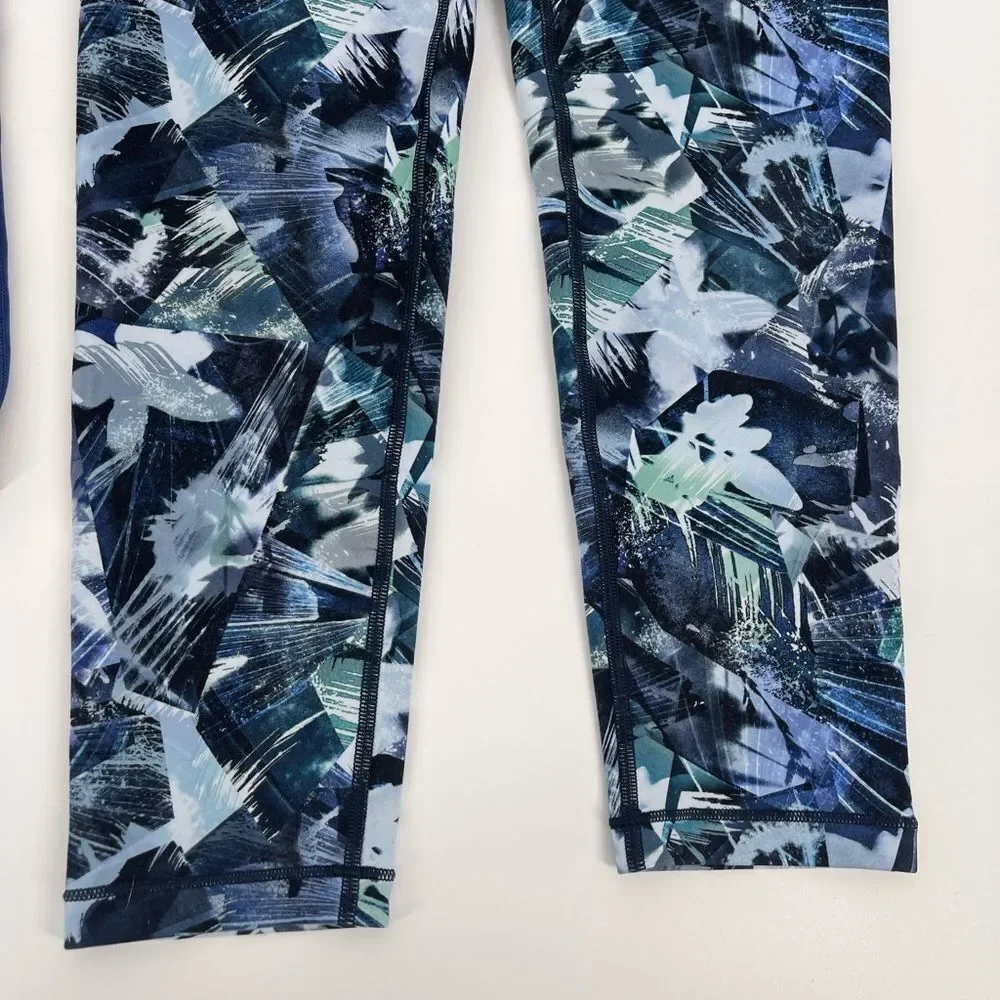 Athleta Girl Blue Floral Outfit